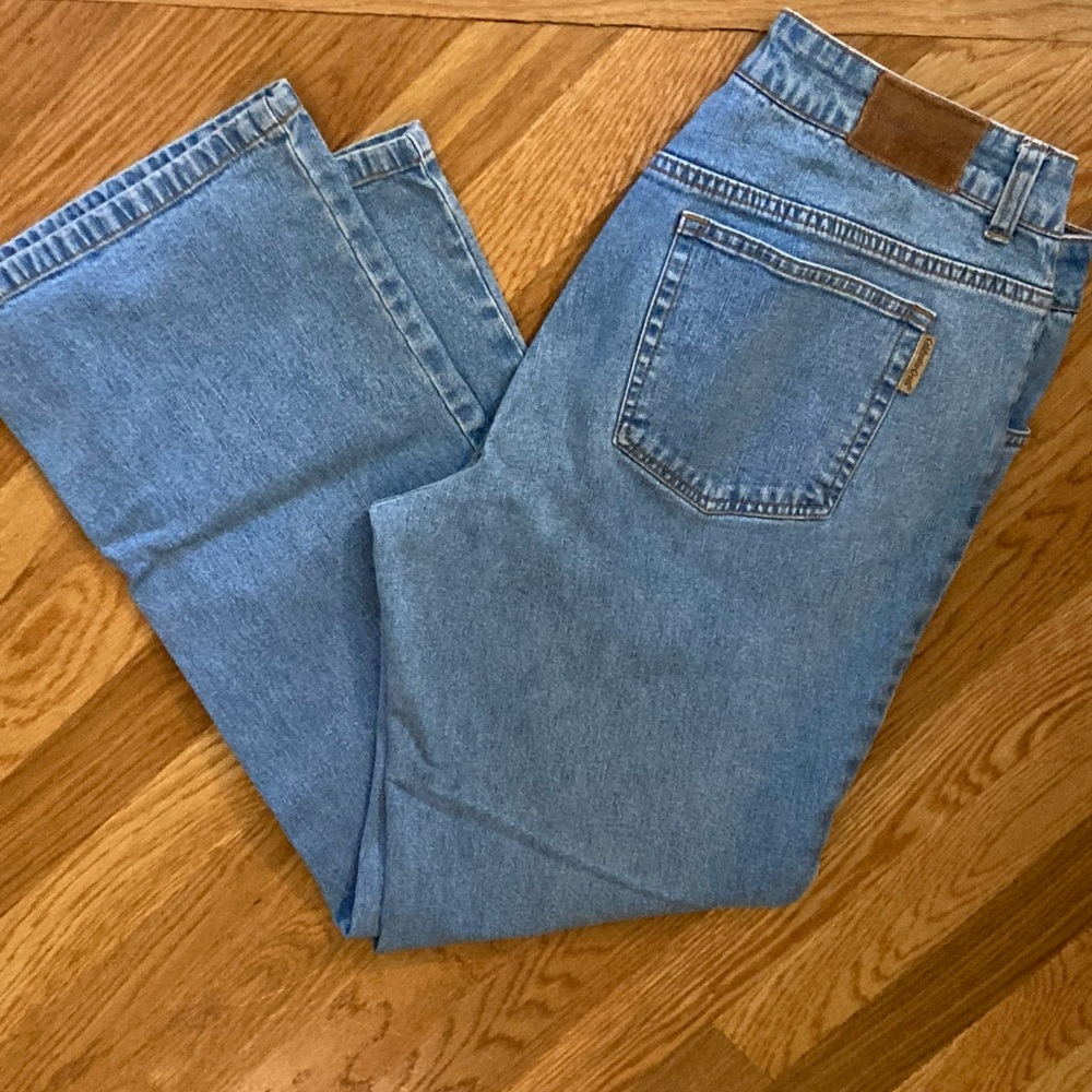 Coldwater Creek Mid Rise Blue Boot Cut Jeans